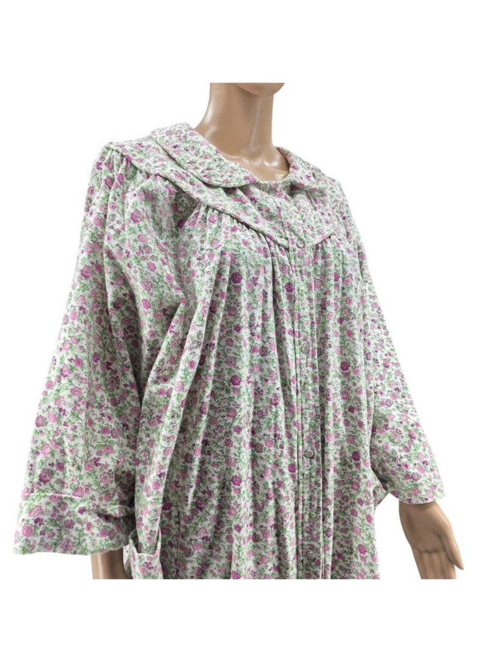 The Vermont Country Store Floral Cotton Nightgown Women's 2XL